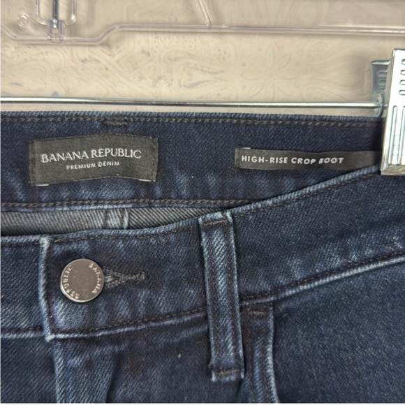Banana Republic High Rise Crop Bootcut Boot Jeans Denim Dark Wash 30 Short - Picture 5 of 8
